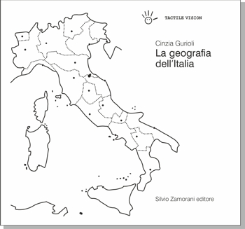 Copertina del libro tattile "La geografia dell'Italia"